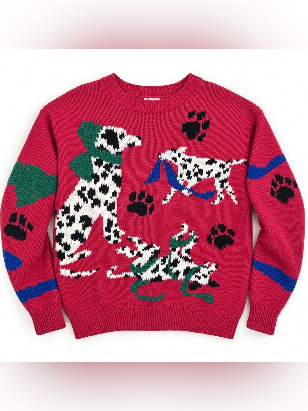 Vintage Talbots | Dalmatian Dog Christmas Holiday Sweater | M